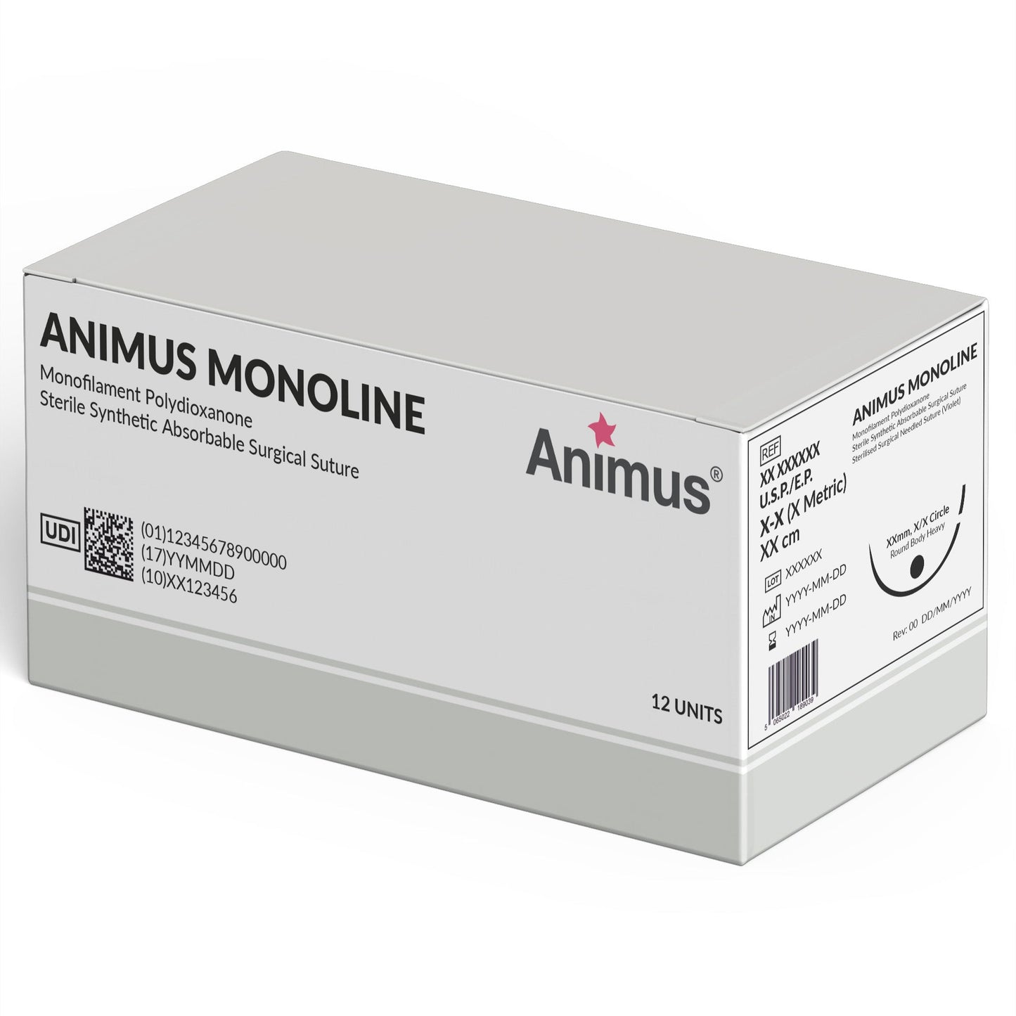 Animus Monoline (PDO) Swaged - Box of 10 - Animus Surgical - Animus Surgical