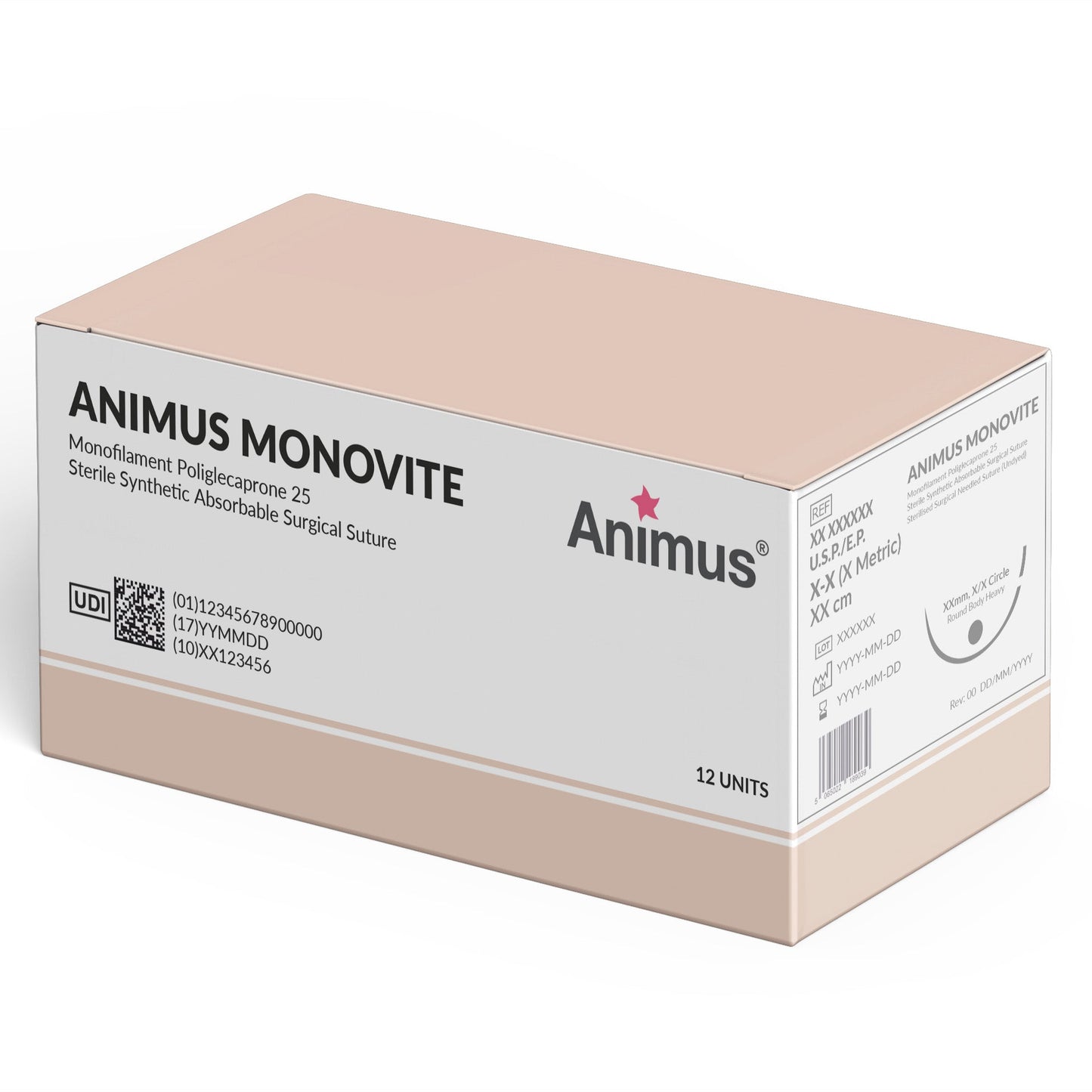 Animus Monovite (PGCL) Swaged - Box of 10 - Animus Surgical - Animus Surgical