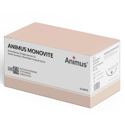 Animus Monovite (PGCL) Swaged - Box of 10 - Animus Surgical - Animus Surgical