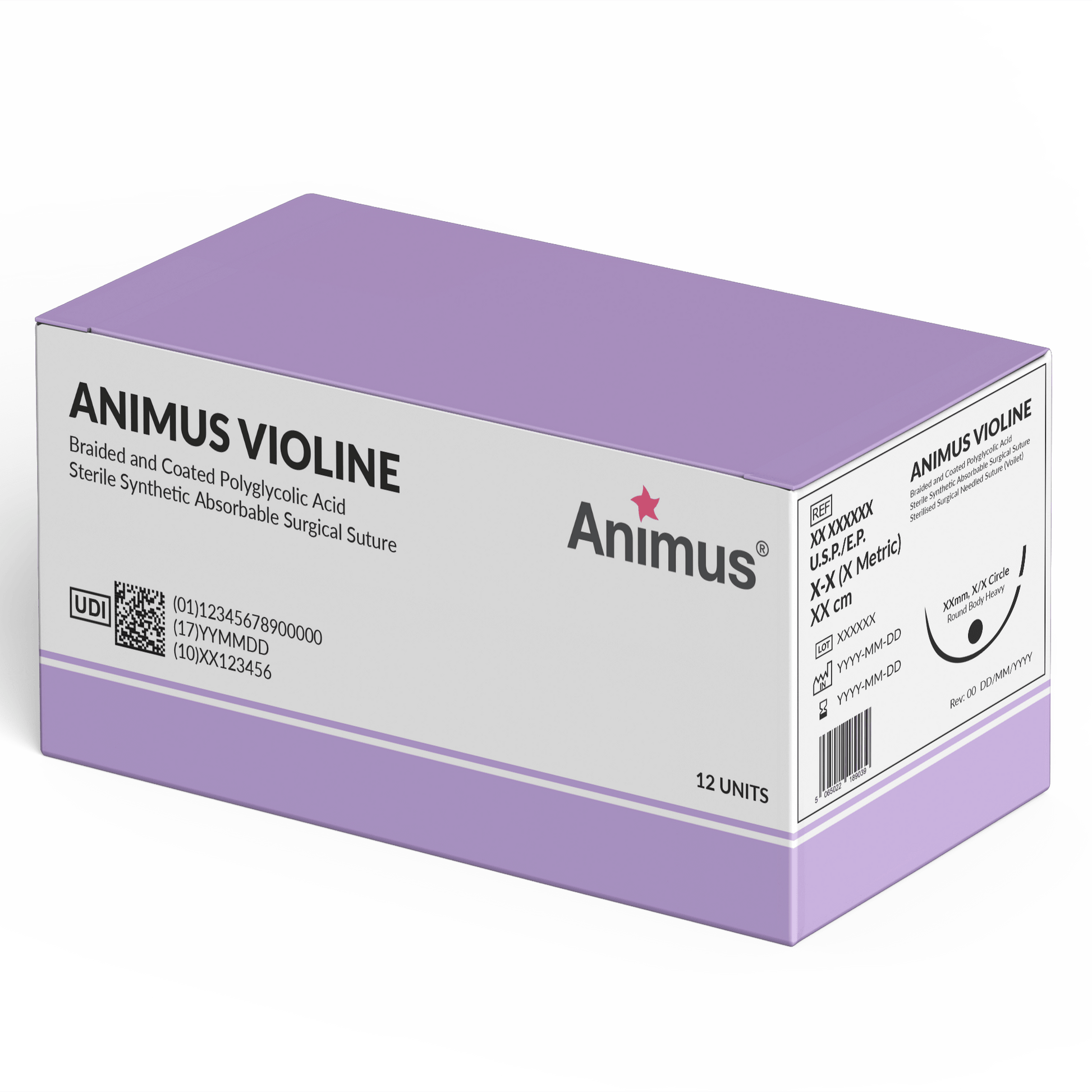 Animus Violine (PGA) Swaged - Box of 10 - Animus Surgical - Animus Surgical