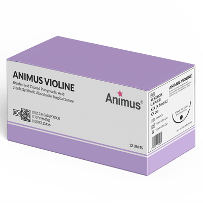 Animus Violine (PGA) Swaged - Box of 10 - Animus Surgical - Animus Surgical