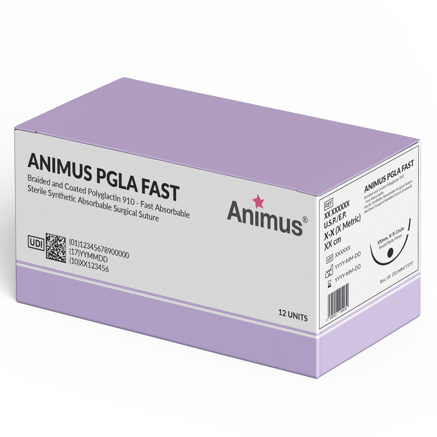 Animus (PGLA FAST) Antibac - Box of 12 - Animus Surgical - Animus Surgical
