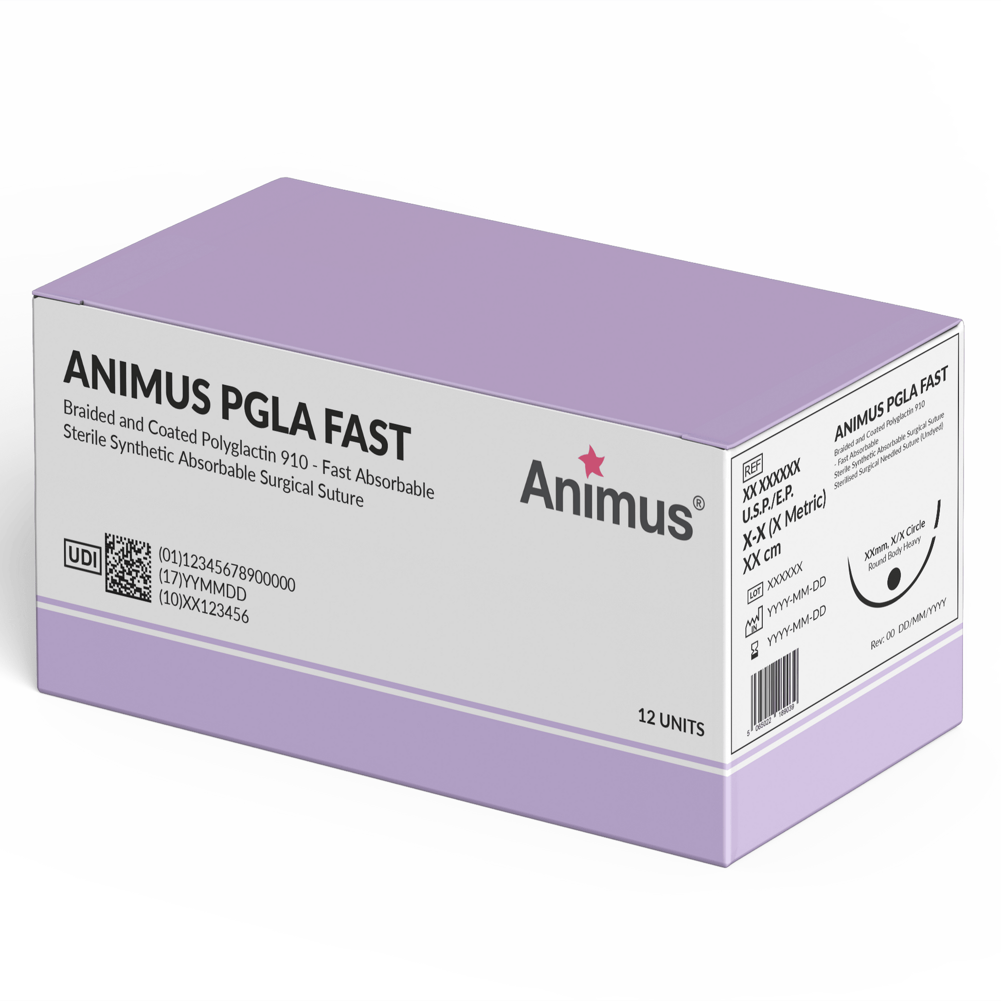 Animus (PGLA FAST) Antibac - Box of 12 - Animus Surgical - Animus Surgical