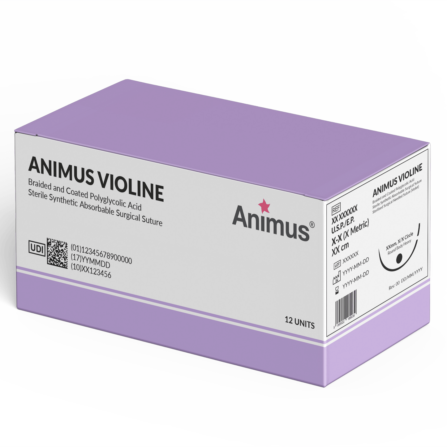 Animus Violine (PGA) Swaged - Box of 10 - Animus Surgical - Animus Surgical